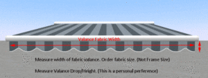 Way to measure fabric Valance