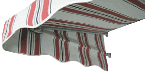 Replace fabric door awning